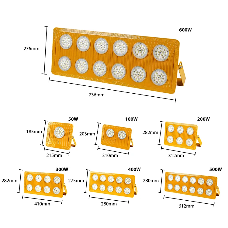 300W 500w 600w led flood lamp 110V 220v outdoor waterproof reflector led  flood light