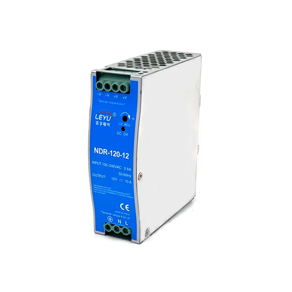 NDR-120 Industrial power supply 110V 220V AC to DC 12V 24V 120W Din Rail Power Supply 12V Switching Power Supply