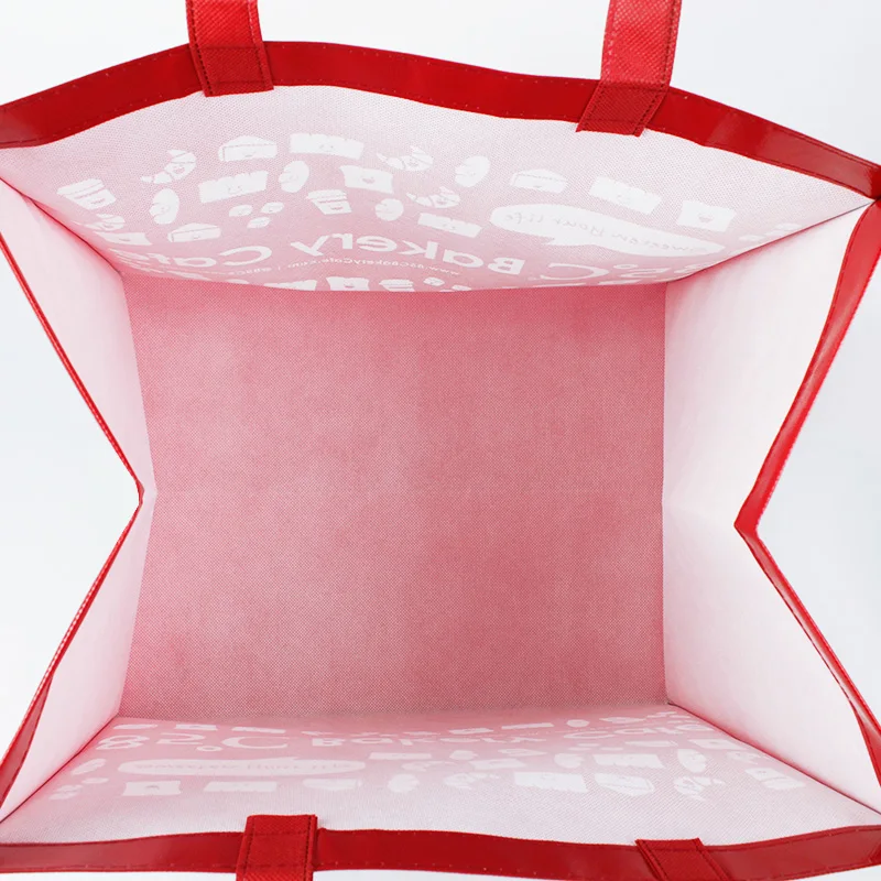 Reusable Polypropylene Packaging Laminated Eco TNT Non Woven Bag Shopping Tote Rpet Bag Pp Woven Bag With Custom Logo