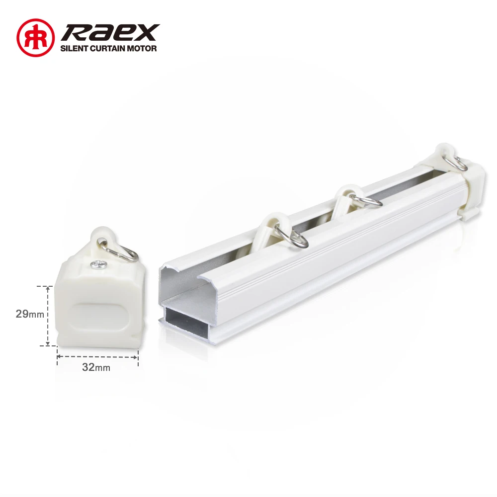 Window Panel Curtains Rail Curtain Tracks Art Deco Square Eualloyn Style Modern Manual Silenadultsinum Bendable Customized White