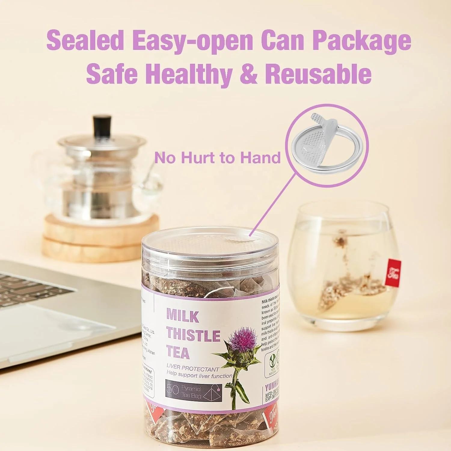 Support Private Custom milk thistle tea catherine slimming herbal tea for export