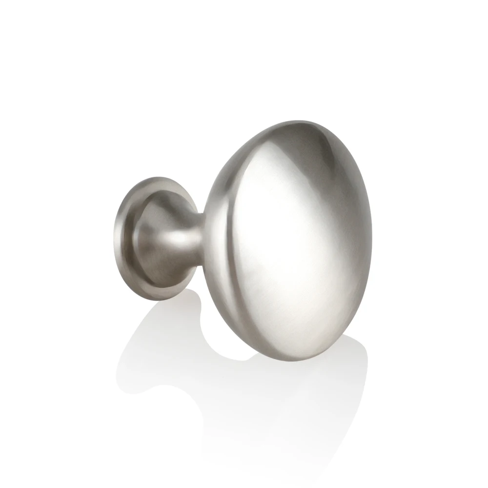 Металлические круглые хромированные ручки с низким блеском для кухонных шкафов и дверей