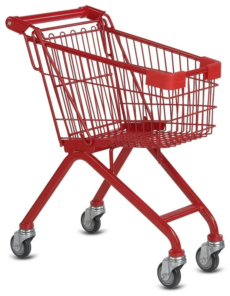 Hot Stylish Grocery Shopping Cart Trolley 4 wheels Supermarket Shopping Trolley Factory Whole Price Shopping Trolleys