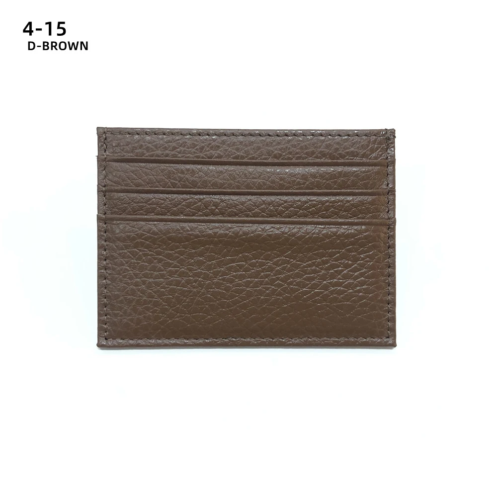 Leather Real Leather Pastel Colours Credit Card Holder Small Card Leather Card Holder Wallet