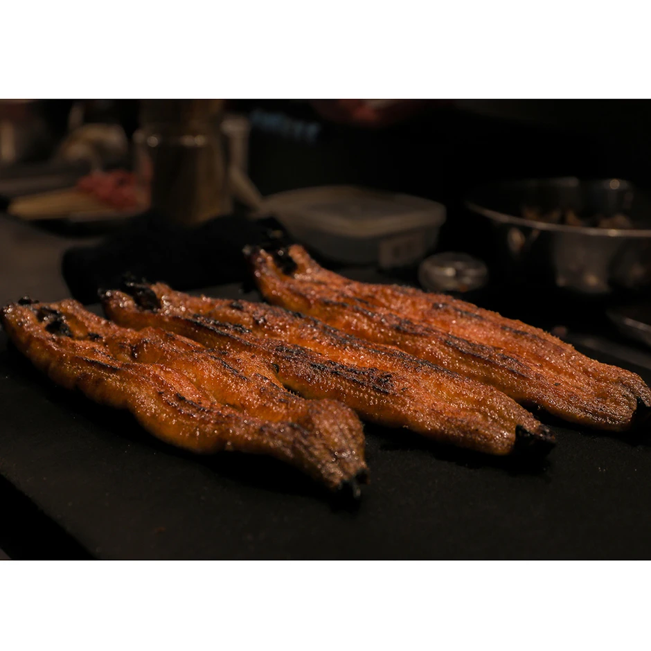 Gluten-free halal grilled unagi kabayaki cooked frozen eel fish fillet price