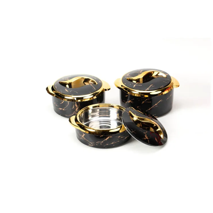 hot selling Wholesale large capacity food thermo container 3 Pcs 1.5L 2L 2.5L Thermal Insulated Hot Pot Food Warmer Set