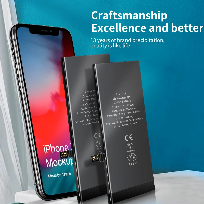 OEM Custom China mobile phone battery For iphone 5 6 6s 6splus 7 7plus 8 8p plus X XR XS MAS Rechargeable Batteries