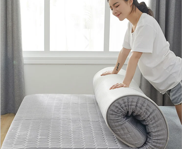 high quality spring rolled up mattress Wholesale Quality individual pocket spring single twin full queen king size hybrid futon
