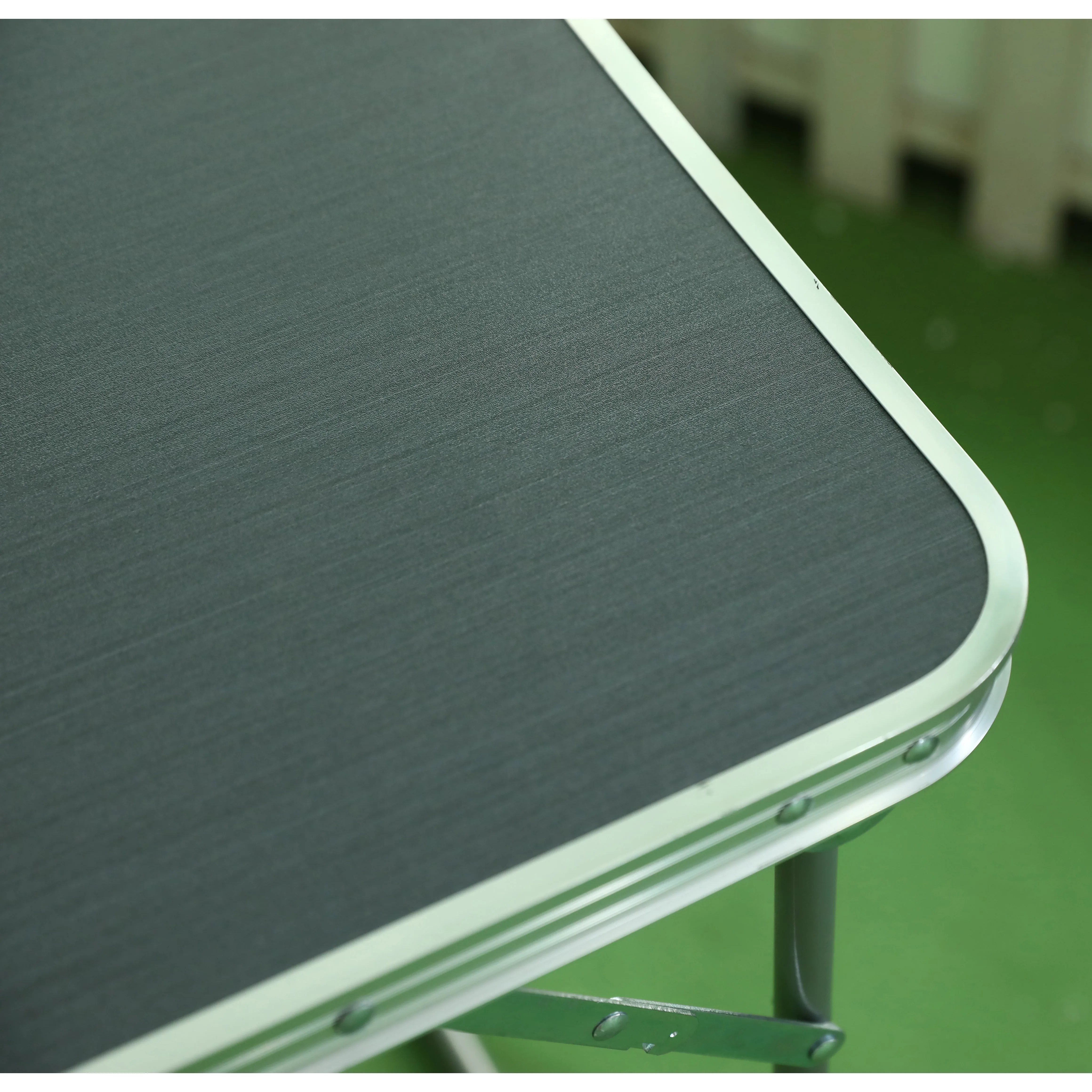 Outdoor furniture  steel folding tables camping picnic cheap price black tables easy to carry