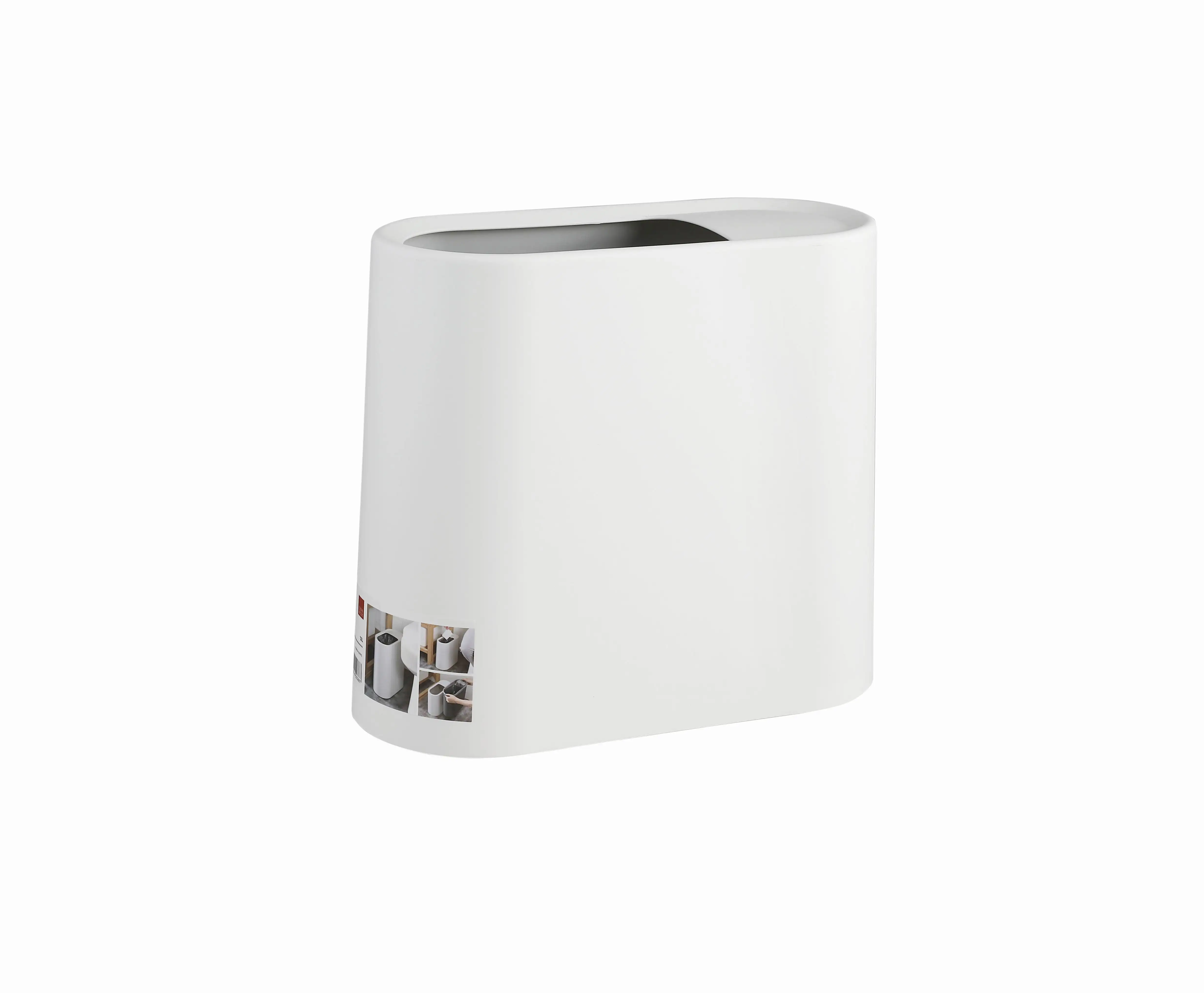 New fashion Saved place Garbage can plastic gap trash bin indoor waste bin Size rectangular lidless sorting bins