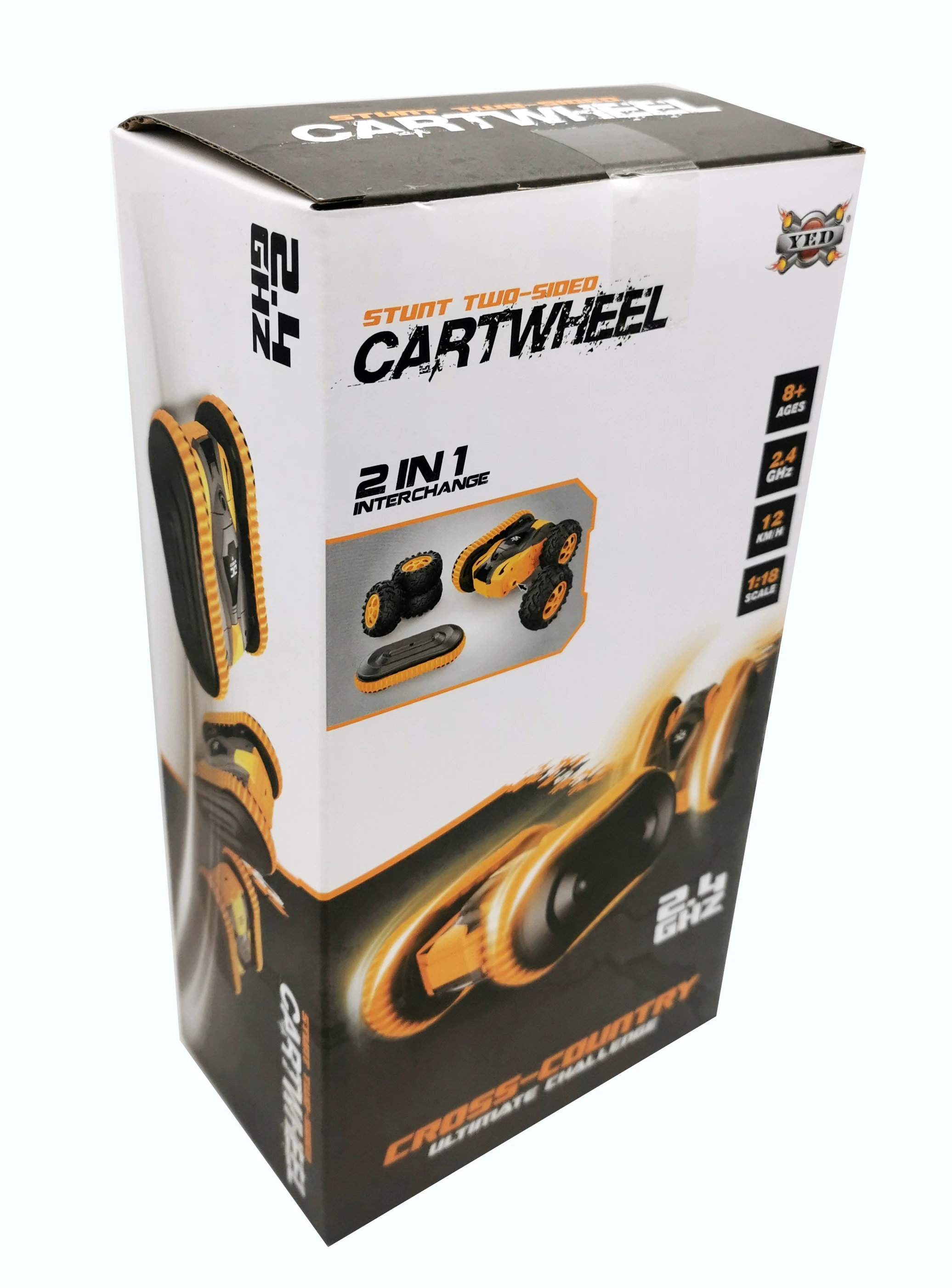 Hot sale 2.4Ghz radio remote control Two-Side Drift Buggy 360 degree rotation and 180 degree  filp rc speed stunt car for kids