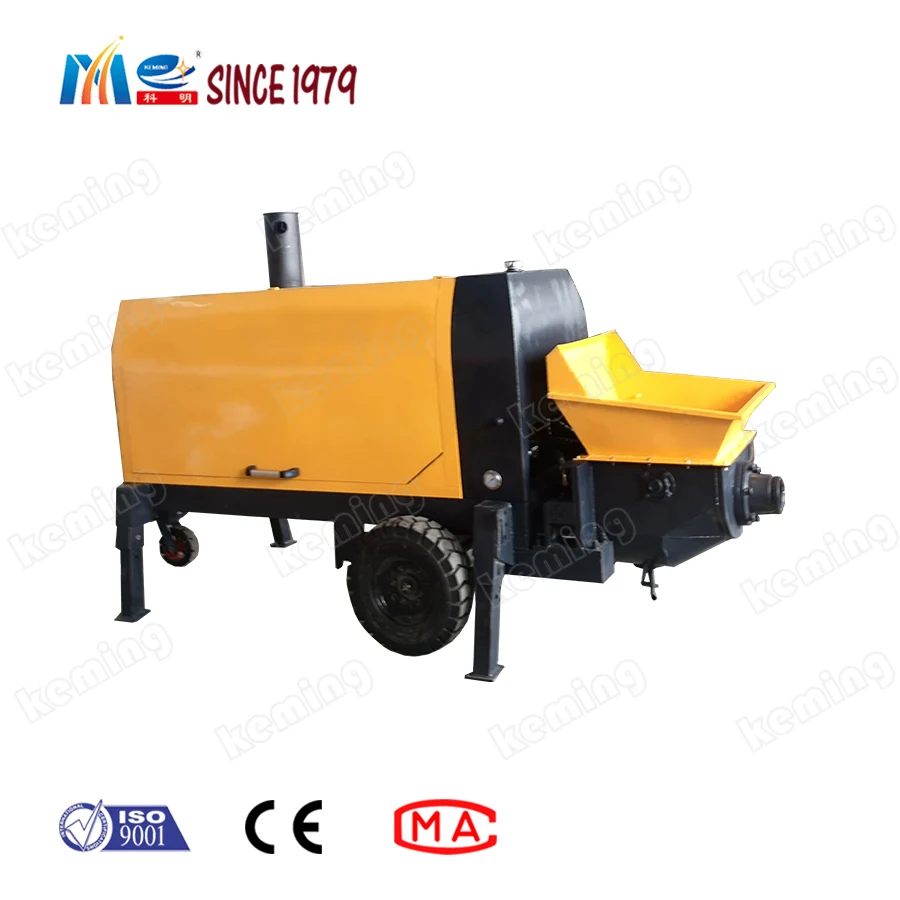 New Condition And Diesel Power Type Mini Concrete Pump With Mixer