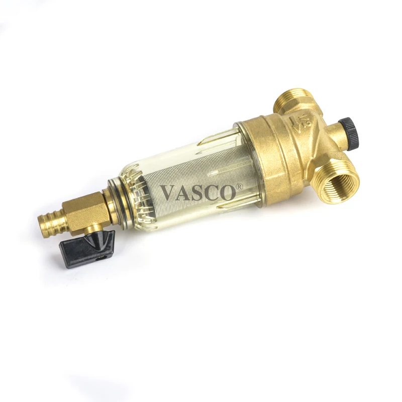 40 microns Water Purifier  Water Line Pre Filter brass Prefilter Water Pre Filter with pressure gauge