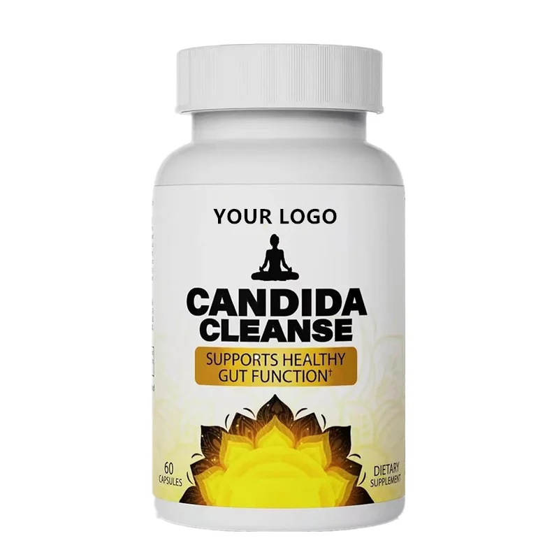 OEM candida cleanse капсулы кишечная поддержка толстой кишки Детокс анти дрожжевой добавки чрезмерного роста 60 капсул