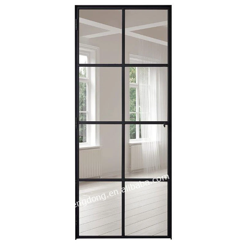 Factory Price Wrought Iron Door Out Swing Wholesale Security Steel Doors with Metal Mesh Screen
