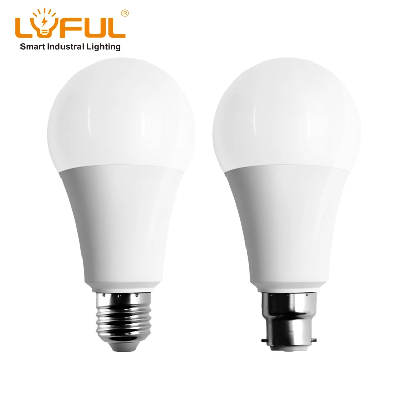 High quality lighting raw material driver 9 watt 12W lamp B22 E27 holder aluminum housing plastic led bulb lights