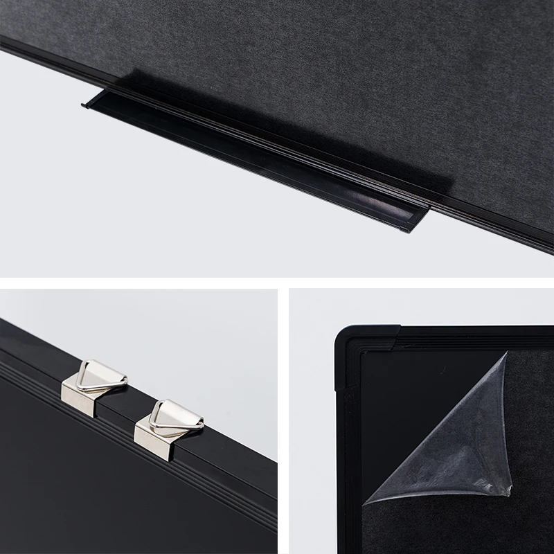 Magnetic aluminium frame school classroom bulletin chalkboard black board