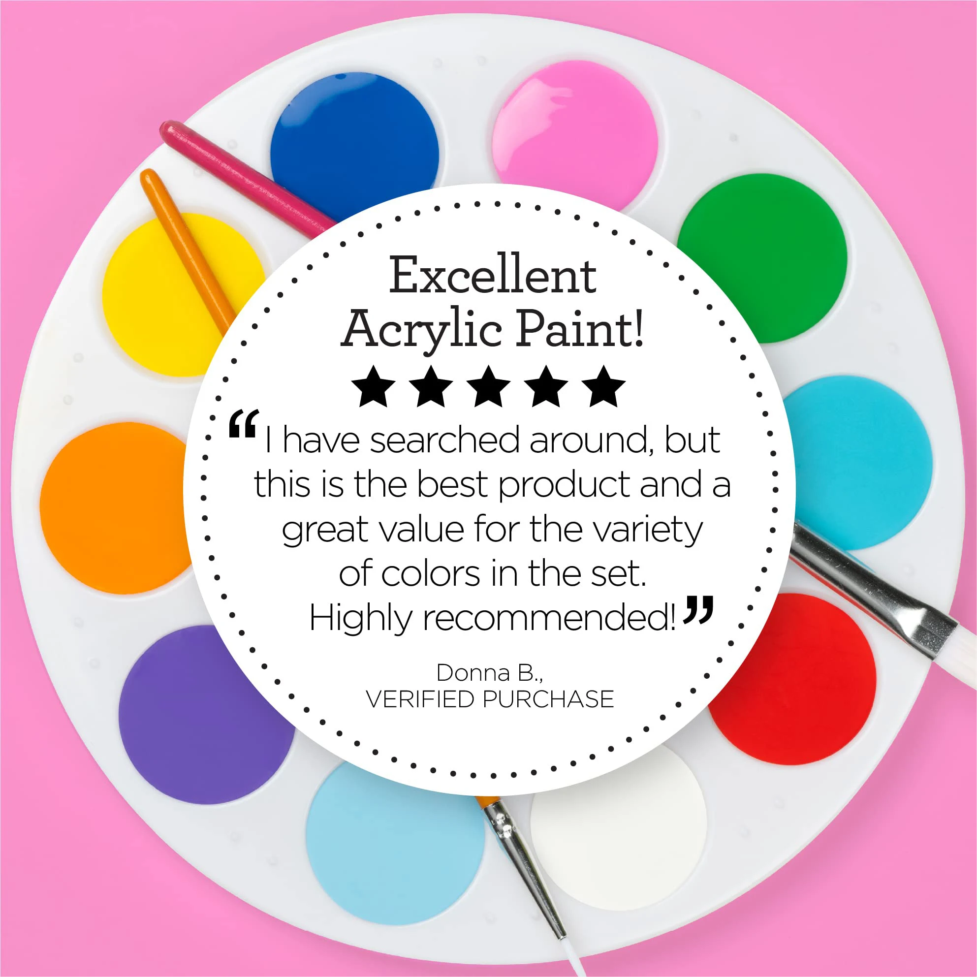 2 fl oz DIY Arts & Crafts 12, 18 , 36, 48, 60, 30  Acrylic Craft Paint Set for kid
