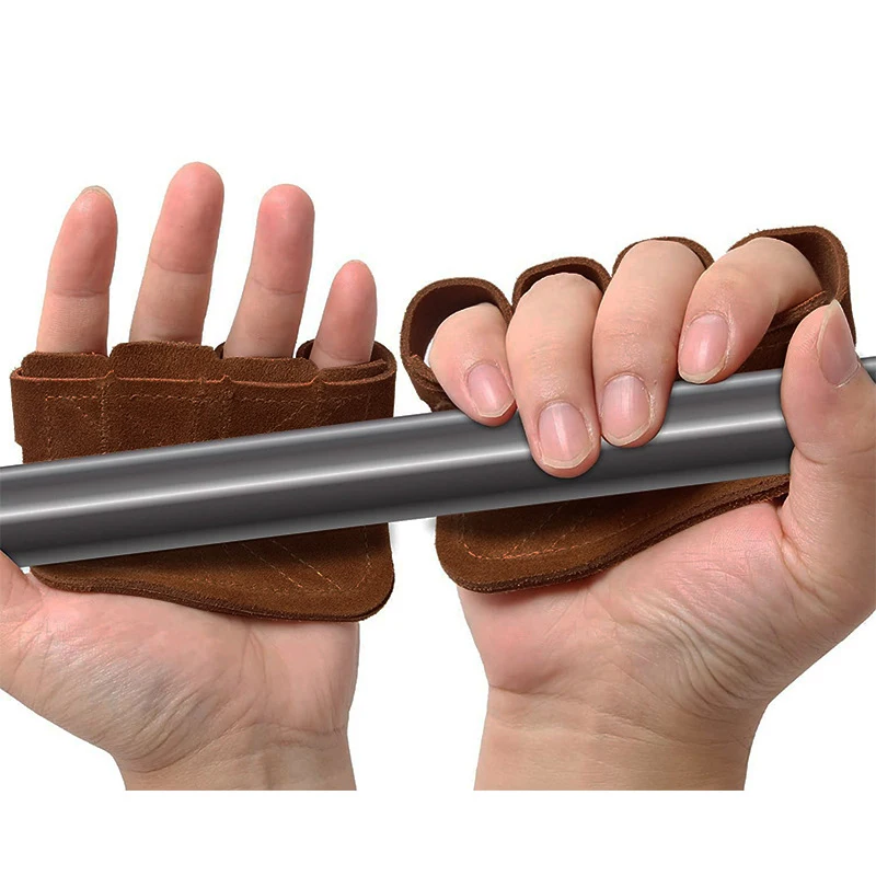 Gymnastics Grips Gloves with Finger for Crossfit Pull Up Leather Lifting Grips Workout grips Gym Gloves