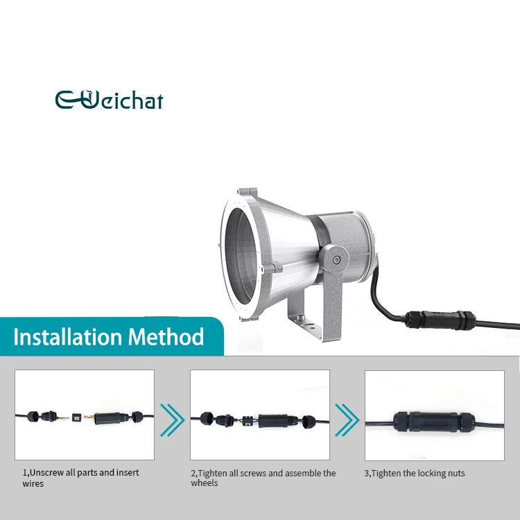 E-weichat New Series 5 pin Male Female LED Light Industrial M25 Waterproof Connector IP68