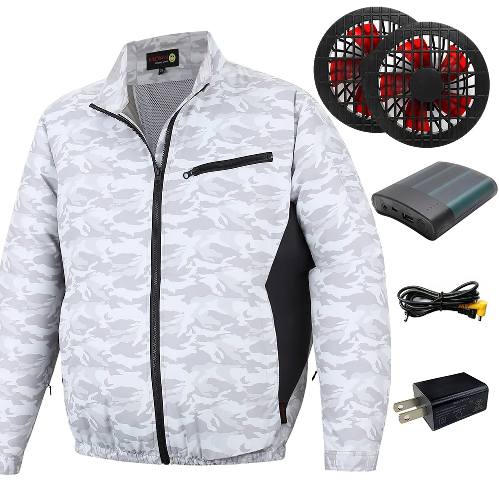 Японский рынок, Высококачественная охлаждающая куртка с вентилятором для одежды, для летней спецодежды