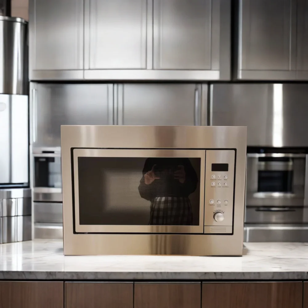 30L Electric Built-In Microwave Oven with Convection Grill True Microwave Function Glass Housing for Household and Hotel Use