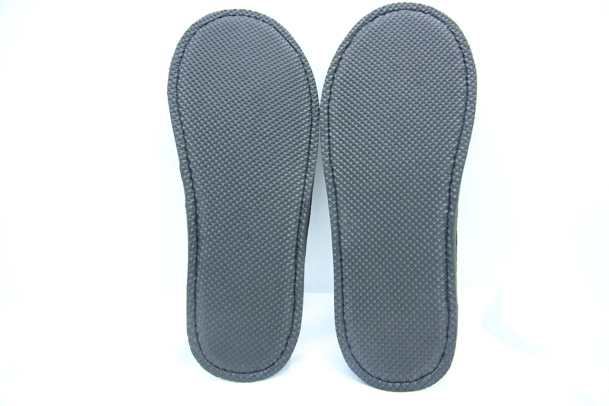 Custom Disposable White Non-Woven Terry Travel Hotel Slipper Velvet Coral Fleece Waffle Slipper