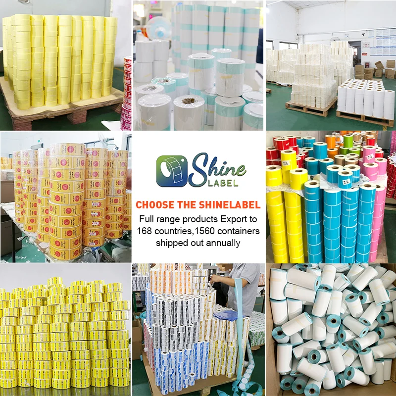 Customize transfer thermal print laser label roll PET/PVC barcode blank sticker shipping label inkjet thermal pp synthetic label