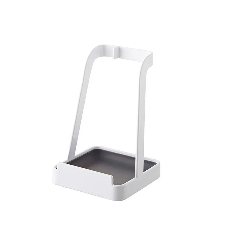Hot Sale Free Sample Custom Japanese Metal Kitchen Utensils Pot Lid Soup Spoon Storage Rack Holder with Drain Tray
