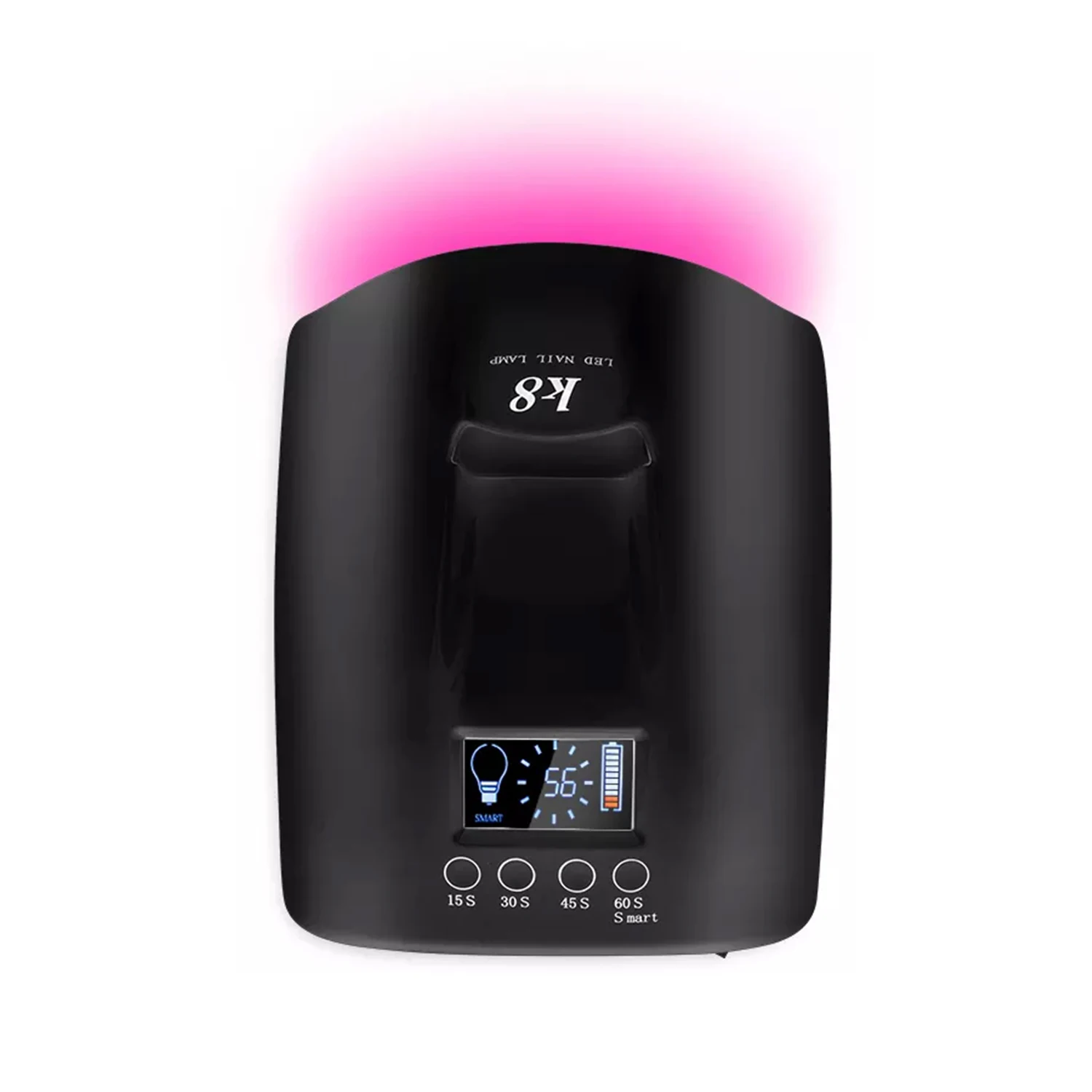Private Label 60W Fast Curing Nail Gel Cordless Rechargeable Wireless LED UV Nail Lamp For Nail Polish Dryer