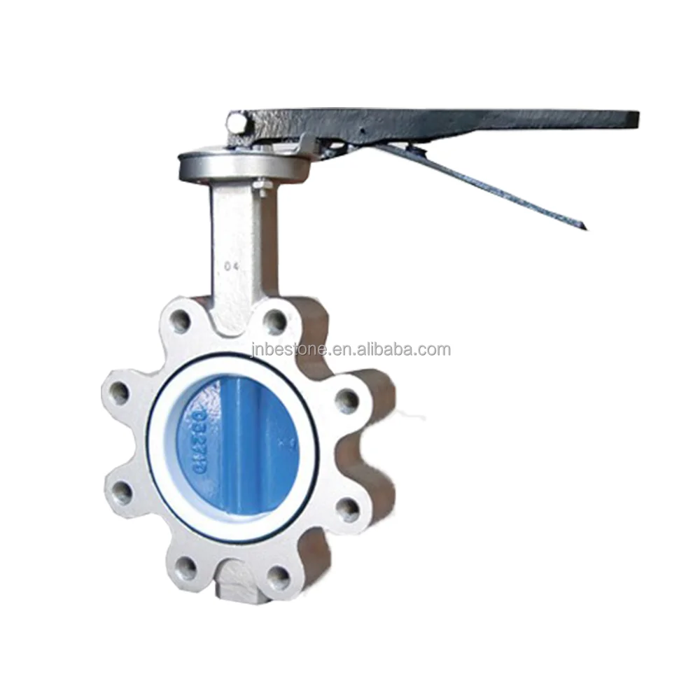 Made in China Cf8 Cf8m Disc Lug Butterfly Valve Pinless Rubber Seat PN10 PN16 150LB 5K 10K ANSI JIS