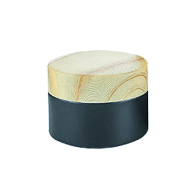 Refillable Glass Makeup Jars bamboo beauty 1g 2g 5g