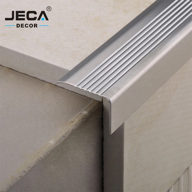 Foshan Factory JECA High Quality Tile Stair Nosing Stair Edge Nosing Trim For Decoration Easy Installation Step Nosing Trim