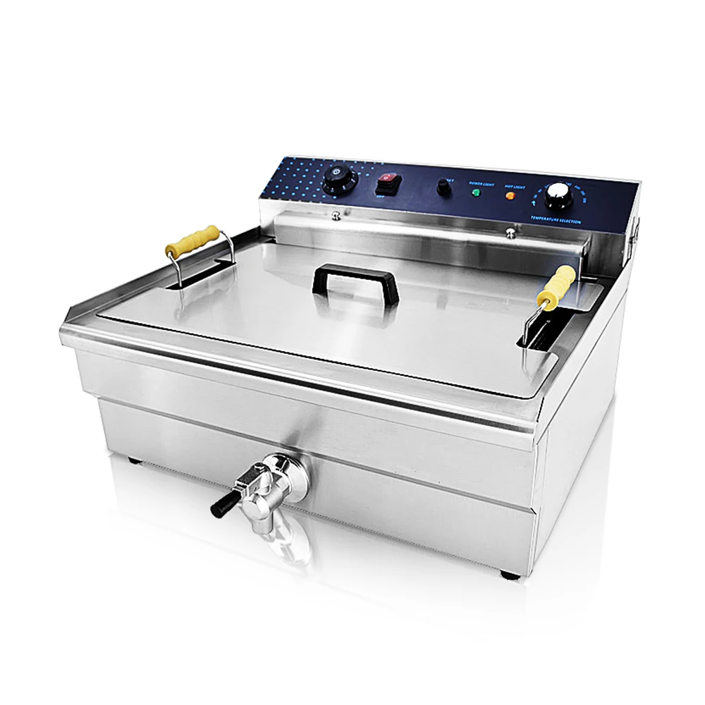 High recommended commercial & industrial stainless steel electric fired chicken machine KFC same type oil deep fryer