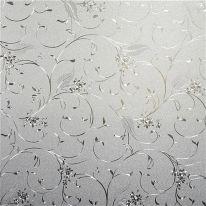 Htv Vinyl Self Adhesive Film Bathroom Window Stickers Frosted Door Window Film Privacy Cling Explosion-proof Opaque PVC Film