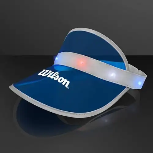 Custom Logo Embroidered printed Cotton plastic uv sun visor hat women Men Hat Led empty top Baseball Light Cap