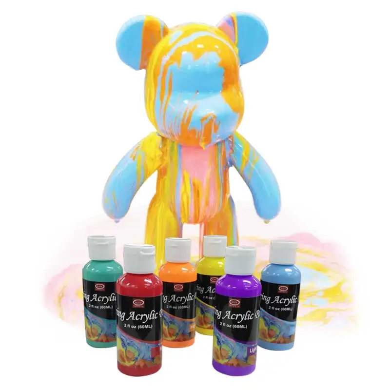 KHY Wholesale Fluid Bear White Cute Fluid Bear DIY Fluid Bear Kit For Kids and Adult