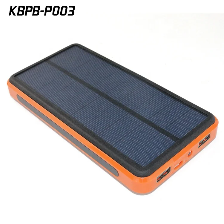 High Capacity Solar Power Bank 20000Mah For Outdoor Activities New Products