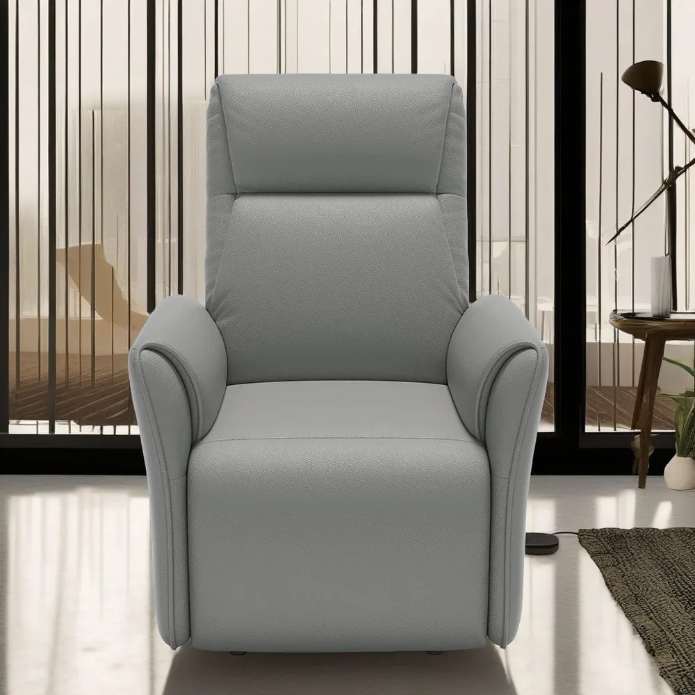HOYOO Single Sofa Modern Reclinable Chaise Longue Office Sofa Chair Woodless Furniture Living Room Sofa Electric Fabric One Seat