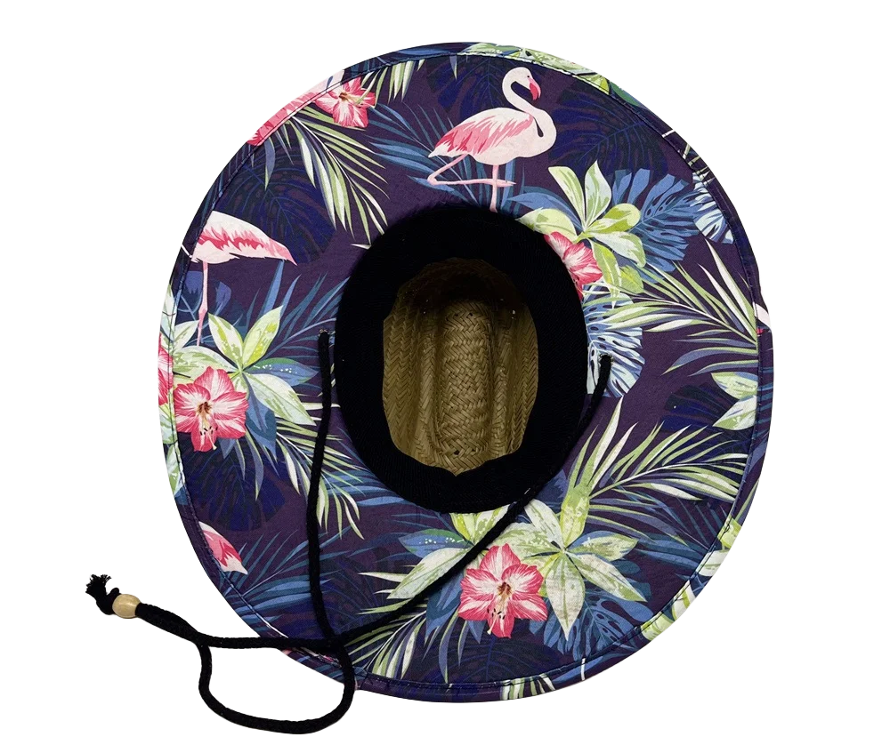 Printing Beach Hat Surf Lifeguard With logo Straw Cowboy Hat Wholesale Summer Lifeguard Cowboy Hats