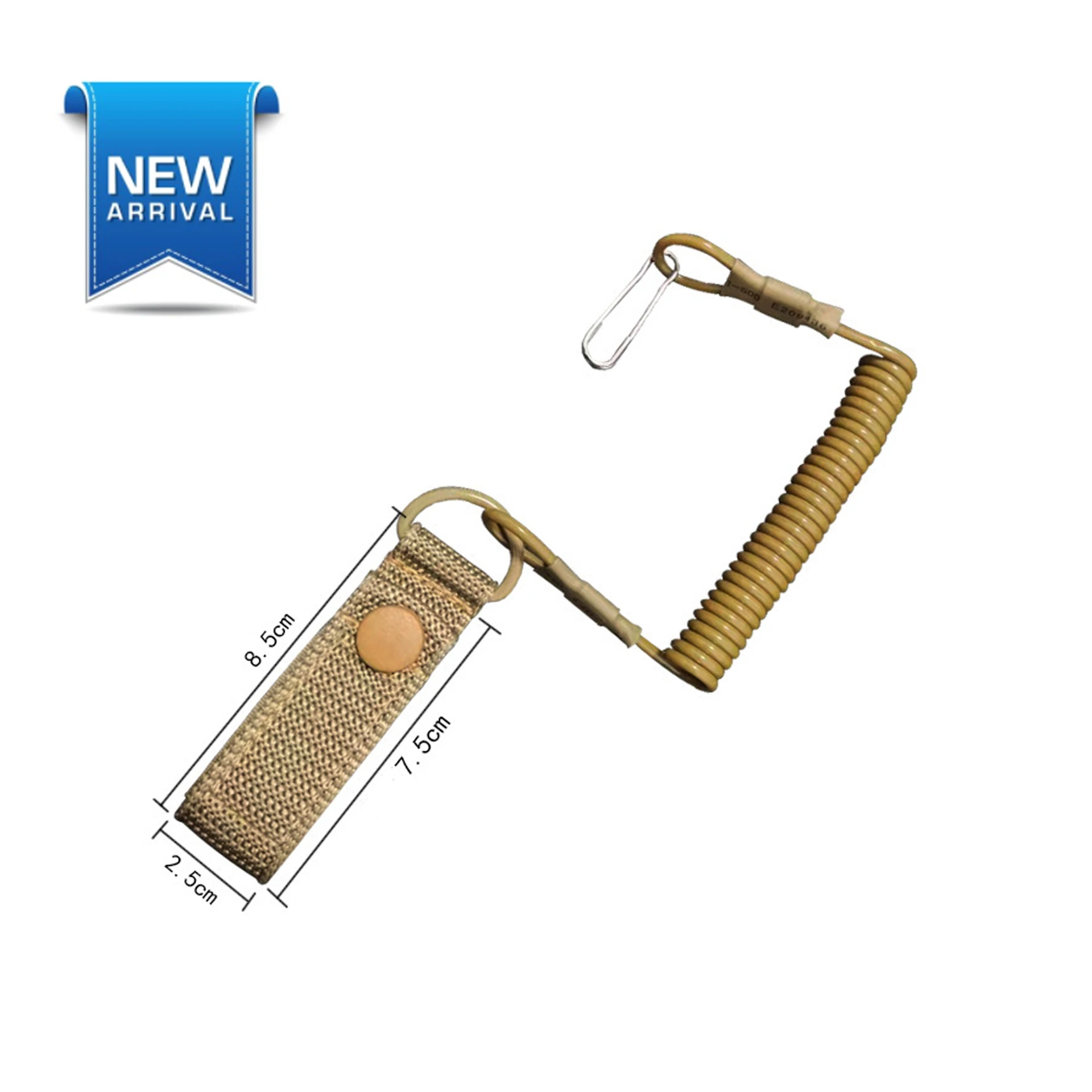 Tactical Anti-Lost Elastic Lanyard Spring Rope Safety Strap Gear Holders Rope