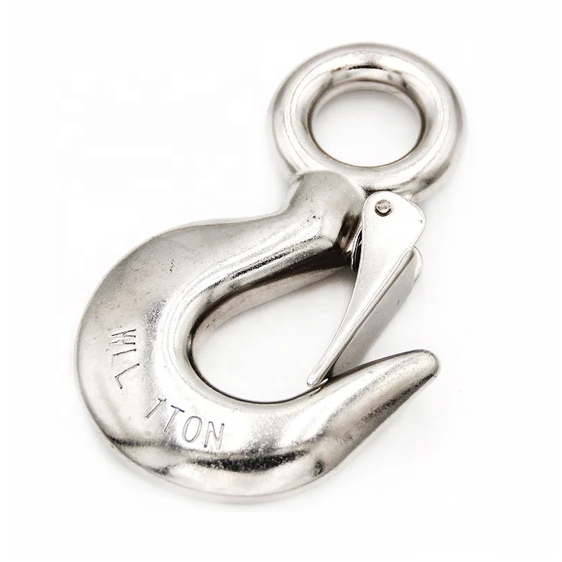 FULE High Quality Claw Forklift Forging Eye Hoist 3 Ton Custom Lift Chain S Type Heavy Duty Crane Lifting Hook with Latch