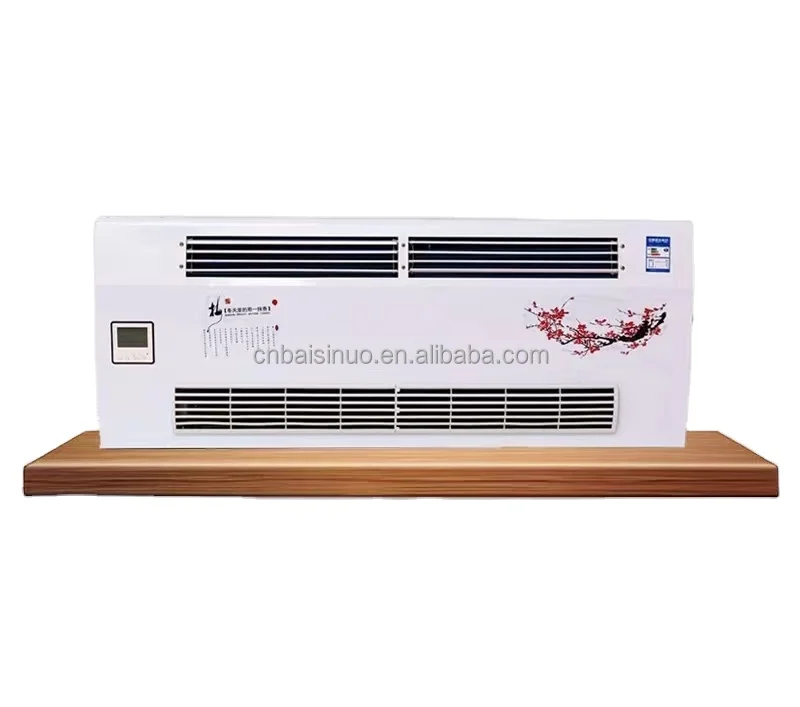 Household wall mounted water heating air conditioning with coal to electric radiators, indoor feng shui air conditioning