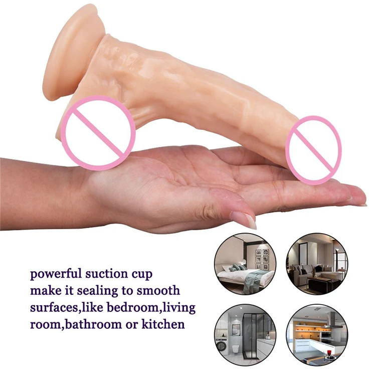 Soft Realistic Huge Penis Cheap Small Anal Dildo PVC Suction Cup Thick Dick Butt Plug Sex Toys Men Women Gay Strapon Cock