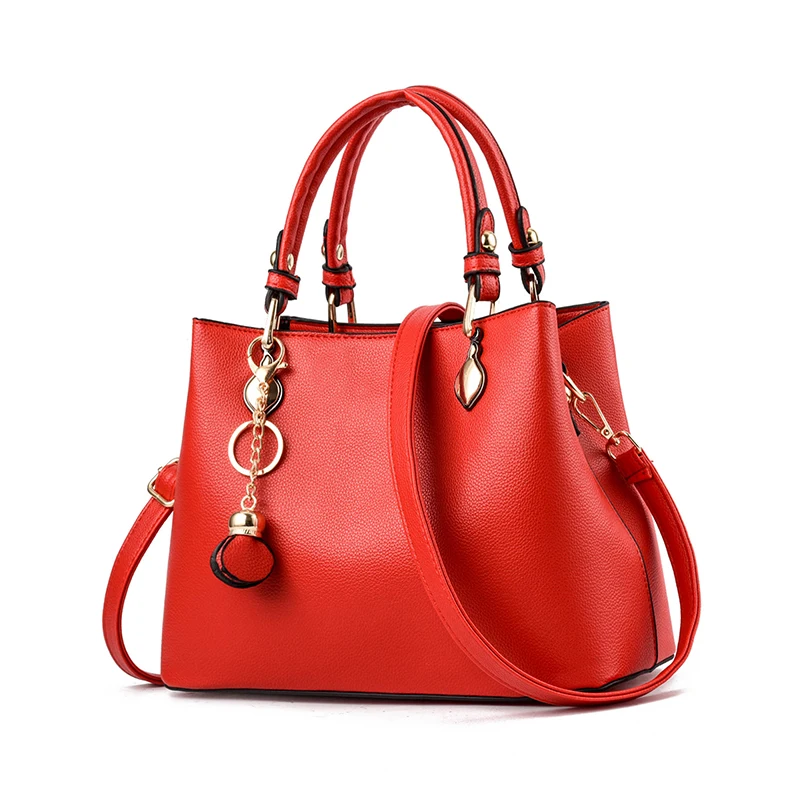 2021 New Fashion High Quality PU Leather Litchi Stria Leisure Handbags