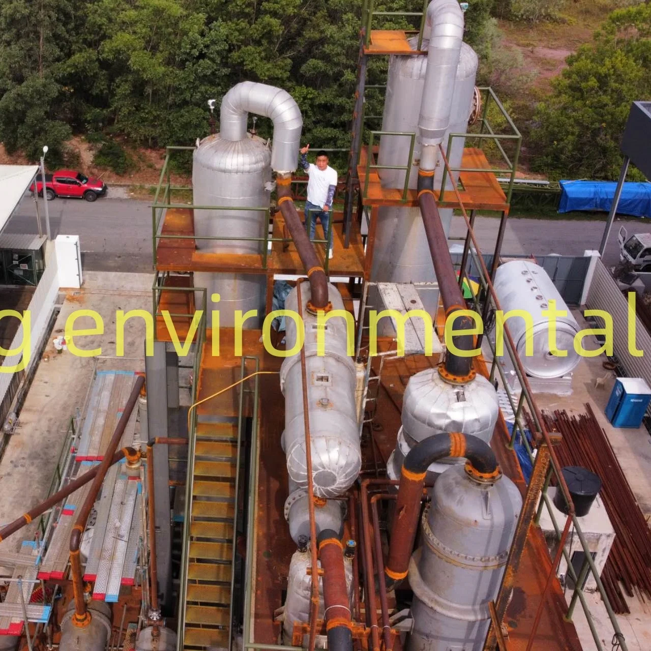 2023 latest technical 1-50 tons waste engine oil to make diesel machine used car motor oil refinery plant