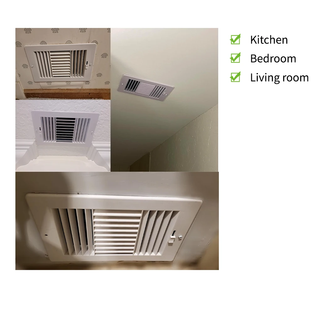 HVAC Steel Air Ventilation Grille Metal Ceiling Air Vents air ventilation grilles With Damper