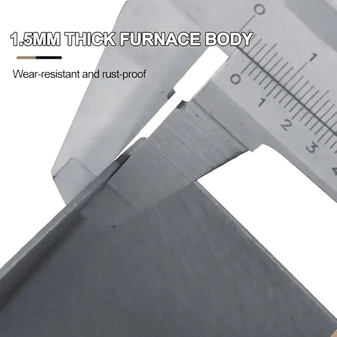 OGMIE Stainless Steel Portable Firewood Stoves Outdoor Activities Camping Picnics Firewood Heating Household Folding Design