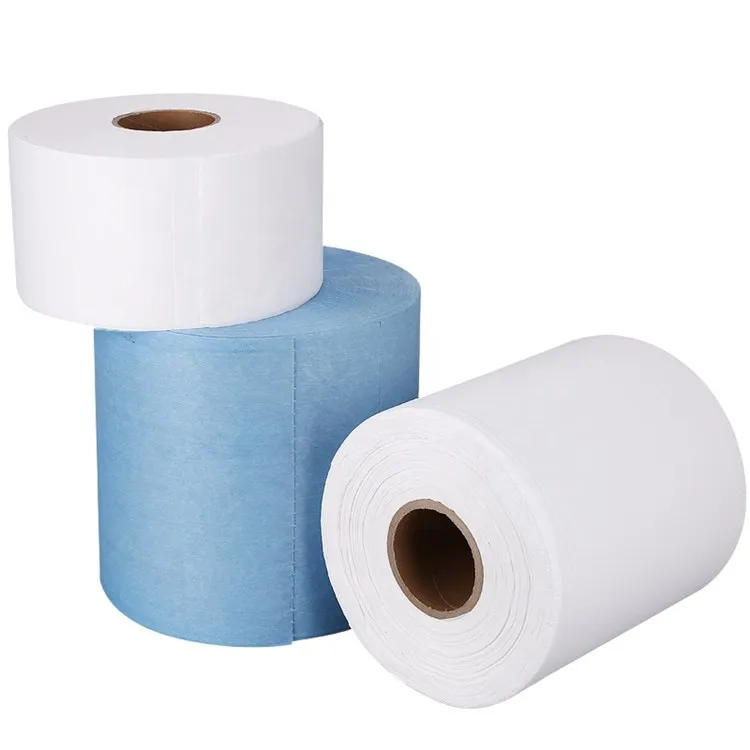 Biodegradable Disposable Jumbo Roll wipes Heavy Duty Industrial Wipes For Factory Cleaning