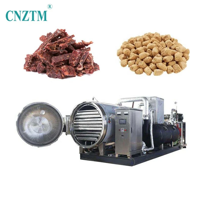 Programmable freezing dryer tunnel automatic dried meat food making machinery insect 200 250 kg vacuum freeze drying machine